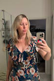 I was in love with this pattern and everything about the dress but really wanted sleeves so I cut a tiny slit on the underside of the off the shoulder sleeve (material only don't cut the elastic yet) and pulled the elastic out of the hole, tied it off to shorten it and when I made sure it was the right length I removed the excess elastic (the extra fabric just added to the flutteriness of the sleeves) and then removed the existing spaghetti straps and it worked perfectly. No sewing, took about 5 minutes and the off the shoulder straps became my new straps/sleeves. You could wear this dress anywhere especially with the sleeves. Graduation, wedding, dinner out, ect. It's the perfect day to night dress too because of the colors. Disclaimer once you try adjusting it's not going to be returnable so clip the sleeves up before you try to modify to make sure it's going to fit how you want it to before you adjust it. I hope this helps someone. PS I was between a S and M but either would work because it's a wrap, - Jessica B.