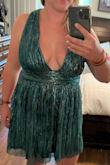 Didn't love where it hit me. It didn't compliment my shape. Comfy dress though - Allyson H.