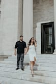 I wore this dress for my engagement photos and it did not disappoint! It was comfortable and of great quality. Not see-through at all. Got a ton of compliments on it! Just don't expect to be able to raise your arms very high. - Tiffany K.