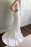 I loved the style of this dress online and ordered it for a potential wedding dress. I absolutely loved the fit, style, and material! Can't wait to wear this! - Madison W.