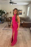 So this dress was gorgeous. The color was stunning. Felt very expensive. Even had a lining . How many compliments on the dress. I felt amazing in it . - Belkis C.