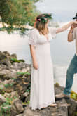 Great dress, great quality. Fit a bit loose in the bust but I chose to wear without a bra to prevent it from showing. Lovely detail and overall a great buy for my wedding shower! - Madison G.