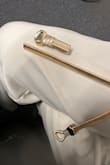 I'm 5'4" and 128lbs. Wearing the belt at work when it broke and loudly shot off. I love this belt until the moment it went flying off like a sling shot. It's held together by a little glue. - Jackie K.