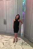 This dress is awesome! It fits perfectly and is extremely flattering. It is also very comfortable.  I ordered it for a Vegas trip and was very happy with my purchase. I highly recommend. - Ronalee M.