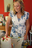 I bought this dress crossing my fingers it would look good and so happy that the dress was well-made with quality material. The website suggested I order an extra-large (normally, I wear a large) and it fits great! It was too low-cut for my comfort so I wore a cami underneath and still looked good. - Megan M.