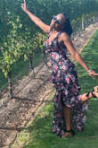 I wore this dress to my friend's birthday celebration at a winery in NY. This dress fit me so perfectly! I usually wear a Medium, but I'm not curvy at all, so I sized down and I'm so glad I did! My family loved this dress on me. My friends loved this dress on me. It was such a hit! Lulu's never disappoints. - Andrea G.