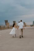 I LOVE this dress. the material really good quality, and it fits well. I love how adjustable it is!! I wore it for my engagement photo shoot and Im obsessed with how it looks in the photos. It spins so perfectly! - Maria M.