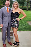 Obsessed with the dress. Super cute and fun for a wedding or semi-formal event. I usually wear a small when getting a stretchier dress from Lulu's but the medium here fits my measurements. There is absolutely no stretch so be mindful of the size. It can get a bit itchy but nothing crazy. You kind of know what you're getting with a dress that looks as good as this lol! So many compliments! The see-through bodice is barely see-through so if that worries you, don't let it. The adjustable straps helped me keep the girls in the right places which was great, too. - Lindsay H.