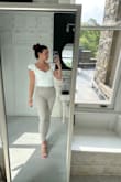 Love this bodysuit! So comfortable and compliments figure. Fits true to size. Perfect to dress up or dress down! - Natalia P.