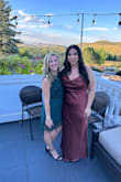 True to size! A great dress that's well-made. I love the green. - Stacey O.