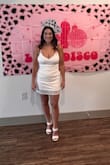 I absolutely felt amazing in this dress for my bachelorette party. Please be aware it is short and not very suitable for dancing. The lining of the dress rides up so there were a few oops moments lol. - Lauren G.