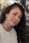 Pretty! Dainty. Not too big. Hair up or down, these are great and versatile. - Jahaira L.