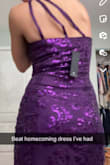 This dress is so cute and makes me look snatched - Ava G.