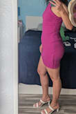 Wore this dress for my birthday. So comfortable, flattering and beautiful. I ordered size L, and it fit great. - Galit W.