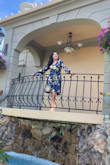 I loved the material and how it looked. I received a lot of compliments and felt really comfortable in it. My only issue was with the wrap at the top. It was kind of loose so it revealed more cleavage than I'd prefer to show. I used a slip and a pin to solve that issue but other than that loved it! - Eloisa M.