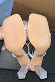 Very disappointed with the shoes. When I took them out of the box, they were dirty with dark scuff marks on the white fabric and other particles stuck on the bottom. The shoes were listed as Final Sale and no exchanges were accepted, so I guess I can't even swap for a pair that's actually new. Horrible quality. - Melissa C.