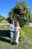 The dress was perfect! I had a simple wedding in church and this dress is exactly what I was looking for. - Joanna G.
