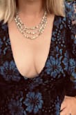 So this dress is truly beautiful and very flattering on my tall pear-shaped body. However, the chest cut isn't great. I wore a B/C cup and felt slightly uncomfortable all night because I felt like I was falling out of it, especially while sitting. Overall, the dress was great. I also wore boob tape hoping that would help and nope! - Catherine W.