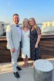I purchased this dress for our rehearsal dinner, which was on a rooftop patio of a hotel. I wanted something sexy but a little more formal, and this was perfect. My only complaint is that the material is a little heavy. So if you're planning to wear it in the heat, it will get a little warm. Otherwise, I loved the dress. - Cara B.