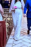I loved this one! I didn't want to spend a fortune on my wedding and this dress was the right amount of glam for the big day. I ordered 6 dresses and this one worked with my 3-month postpartum body vest. The beading was most forgiving for my not-so-fit tummy. - Kathleen D.
