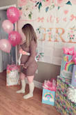 Wore this dress for my baby shower. I love how comfortable I was in it. Hugs your curves very well. Pregnant or not, it still fits. - Alexandra W.