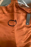 The material is thick. I love it, but unfortunately, mine came with a defect right in the front of the pants, directly out of the package. Which is why I only gave it 3 stars, otherwise it would be more. I need it for a wedding and am in Canada, so don't have time to send it back. - Sam M.