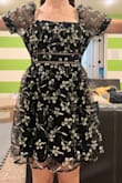 I honestly LOVE this dress. It looks adorable and is exactly what I wanted for my school dance. The only thing is that the neckline is kind of loose, so if I move the wrong way, you can see right down the top (which is big if you're short like me). Another thing is the sleeve. They aren't cut into your armpit so lifting my arms is a little uncomfy. Other than that, though, I love this dress!! - Madilynn E.