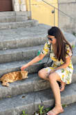 I purchased this dress for a vacation to Positano in Italy. It was perfect!!!! I highly recommend it. Sorry, no better full-length photo. - Katie D.