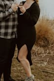 Wore this dress for my engagement photos, and it was perfect!!! So flattering, stretchy and looked great!! - Talyah I.