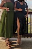 Absolutely loved this dress. Slit was a little high when I walked, but it was perfect - Madison S.