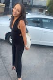 Absolutely love this jumpsuit, the material is thick and of such great quality. I am really small on top so going braless was no issue. I wore a 2" heel and the length was perfect. Just buy it! - Lee A.