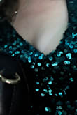 This dress was gorgeous on and fit well after sizing up as recommended. However, during the night, it started shifting around on me. The V-neck was slightly off-center, and my bra was showing on one side. I wasn't able to fix it in real-time and ended up covering with a scarf. - Jenni P.