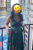This dress is absolutely beautiful, fits great, it is long, and I will need to get it hemmed. I own this dress is green as well. Loved it so much I bought it in black. - Jessica H.