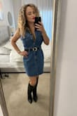 It fits perfectly. Wore it for a concert and it was super comfortable and and stylish. - Dulce G.