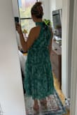 This fits me great & will be perfect for an upcoming wedding. The style is more elegant & unique than I usually go for with the high neck. Overall good quality & I like the color. - Katie G.