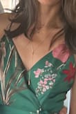 The dress was absolutely stunning and I felt it when I was wearing it! I got so many compliments. The fabric was such high quality and the color was so vibrant! It was very comfortable and so nice when I danced! I also paired it with a layered long necklace which I ordered from this site! Highly recommend this dress! - Olga B.