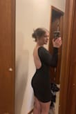 The dress is very stretchy and smooth. I thought it would itch but it surprisingly doesn't! The silver sparkles are more visible in person than in the picture, but they are super pretty. - Brooklyn B.