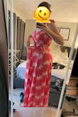 I'm 5ft9 and this was so long on me: I got an extra large and the top was meh but the bottom: I may just dislike long dresses on me but I was laughing too hard to get a good picture. - Jessica W.