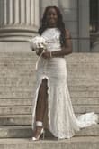 My now husband and I have a small wedding at the city clerk's office in Manhattan on Friday. This dress fit perfectly and everyone raves about it. Our wedding wasn't the traditional wedding but I still wanted a beautiful and comfy wedding gown and this one takes the cake! - Kwanza B.