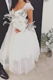 This dress was perfect for our small and intimate ceremony. Everyone complimented my dress and I felt truly magical. The dress was super comfortable and not itchy or scratchy like typical formal wear! - Jaddyn O.