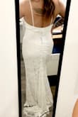 I am very impressed with the quality, fit, and overall look of this dress. I was very skeptical of purchasing a dress with no reviews but I'm glad that I did! I bought one size up though because it says that the fabric has no stretch and it fit perfectly. Will need to wear some pad inserts to hold the gals in place but that's it. Don't need to hem the length either since I'll be wearing heels (I'm 5'8). Don't miss out on this dress!! - Nataya D.