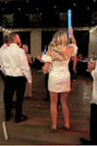 This was my after-party dress and it fit perfectly. I wanted something that I could dance and jump in. It is so cute and not too short! - Holly B.