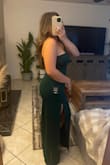 The comfiest dress ever. I was able to wear it without a bra. A perfect amount of stretch. The material is thick and makes me feel secure (and not insecure about my postpartum tummy)! - Carla V.