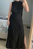 Such a classy and well-designed dress. I didn't give it 5 stars just because it can wrinkle easily. It fits well and can accommodate any chest size. - Miranda K.