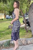 It really is a beautiful unique dress. It captivates the eyes. Nice design, stylish, chic and good quality. - SOFIA L.