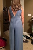 Cute, flowy, great style for the beach wedding but it didn't give me enough shape up top. The plunge was more than I loved. Low under the arms too so the bra situation would definitely be tough. Plenty long - Nicole D.