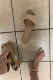 Update: I wore these TWICE and early during the second time I wore them they quite literally fell apart! I've had multiple pairs of shoes from Lulus and never had this happen. I had just barely started walking around in them and the ankle strap completely detached from the rest of the shoe. Then, within 30 minutes, the other shoe soles came apart! I had to throw them away. Super disappointed but at least I got a funny story out of it because I spent the rest of the night stumbling around in these things. Original review: I am usually a 9.5-10 but have previously ordered a 9 at Lulus, and it fit perfectly! These are so comfy on the first wear, and I was on my feet / walking around a ton. They're perfect when you want a bit of height and a cuter shoe but for a more casual occasion. - Alexis R.