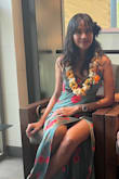 It was a great birthday outfit. It is sexy and comfy. Material is smooth and looks very feminine, expensive, and vibrant. Perfect for Hawaii setting. It fits great. - Janice S.