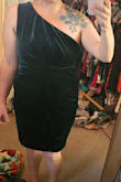 I like how it stretched some but still hid my tummy. Not too short either. Great for a nice dinner, wedding, or work holiday party. - Elizabeth R.