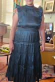The dress pulled at my chest area. Would look better if I had a smaller [bust] or got a bigger size. Ended up not being the style I wanted. - Elizabeth R.